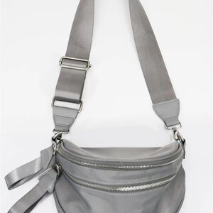 Grace and Lace Stylish Gray Crossbody Bag with adjustable strap